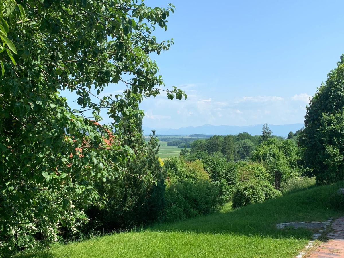 Alpenblick Nahe Muenchen Mit Outdoor Whirlpool - 21 Min Von Muenchen Mit Zug Assling Exterior foto